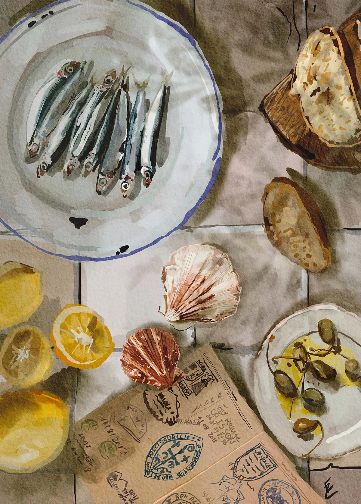 El Camino Lunch — Ekaterina Zagorska Art